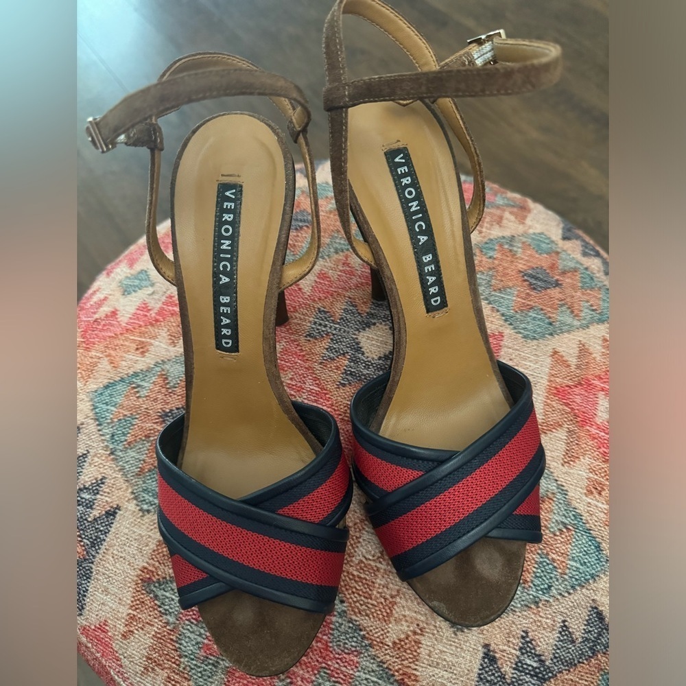 Veronica Beard Olympia Sandals Sz 38 1/2 US 8